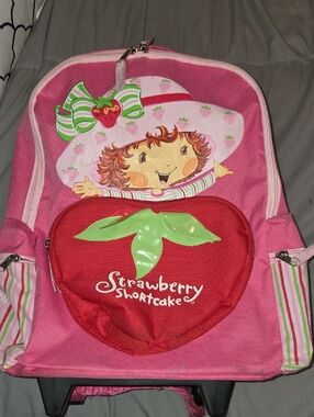 Strawberry Shortcake Kids Pink & Red Backpack